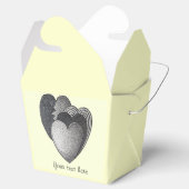 モノクロのロマンチックな誕生日プレゼント フェイバーボックス (オープン)