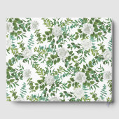 モノクロのローズ ウェディングフラワー ゲストブック (裏面)