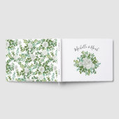 モノクロのローズ ウェディングフラワー ゲストブック (全面)