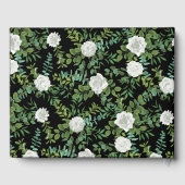 モノクロのローズ ウェディング ゲストブック (裏面)