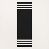 モノクロの円パターン（モノグラム） ヨガマット (裏面)