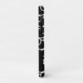 モノクロの円パターン（モノグラム） Case-Mate iPhoneケース (裏面/左)