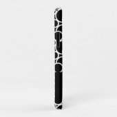 モノクロの円パターン（モノグラム） Case-Mate iPhoneケース (裏面/右)