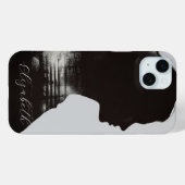 モノクロの写真芸術: 少女のシルエット Case-Mate iPhoneケース (裏面 (横))