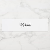 モノクロの台本 ネーム バースデー ペットボトルラベル (シングルラベル)