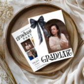 モノクロの弓の卒業（写真あり） 招待状