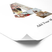 モノクロの数字4の写真コラージュ フォトプリント            (角)