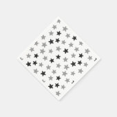 モノクロの星 スタンダードカクテルナプキン (角)