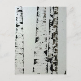 モノクロの木々 ポストカード