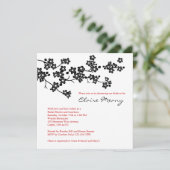 モノクロの桜 招待状 (スタンド正面)