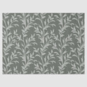 モノクロの森の植物を描いたPoetry of Leaves 薄葉紙 (正面)