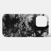 モノクロの森の葉の模様 自然 Case-Mate iPhoneケース (裏面 (横))