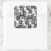 モノクロの正方形 スクエアシール (バッグ)