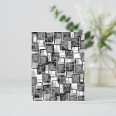 モノクロの正方形 ポストカード (スタンド正面)