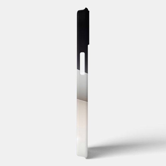 モノクロの流れるデザインのミニマリストスマホケース - エレガントなB Case-Mate iPhoneケース (裏面 / 右)