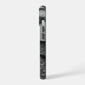 モノクロの海 iPhone 15ケース (左側面)