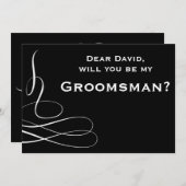 モノクロの渦よ、俺の結婚式の仲人になってくれ 招待状 (正面/裏面)