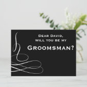 モノクロの渦巻き　あなたは私の介添人になってくれる？ 招待状 (スタンド正面)