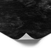 モノクロの滝の長時間露光 ポスター (角)