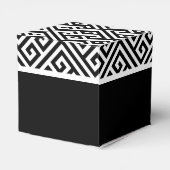 モノクロの独身パーティー ギフト ファボリ ボックス (裏面サイド)