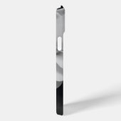 モノクロの白い木蓮の少女のシルエット Case-Mate iPhoneケース (裏面 / 右)