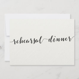 モノクロの結婚式リハーサル招待状 招待状