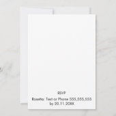 モノクロの結婚式招待状 招待状 (裏面)