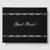 モノクロの結婚式 ゲストブック (正面)