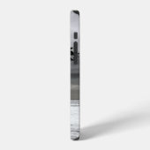モノクロの自然写真 iPhoneケース (左側面)