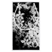 モノクロの花々 スモールペーパーバッグ (裏面)