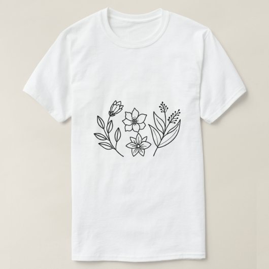 モノクロの芸術的なスタイル Tシャツ (デザイン正面)