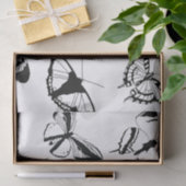 モノクロの蝶 薄葉紙 (ギフト)