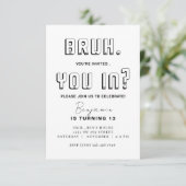 モノクロの誕生日おめでとうぜ 誕生日おめでとうぜ 今日は俺の誕生日 招待状 (スタンド正面)