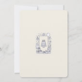 モノクロの誕生日パーティー招待状 招待状 (裏面)