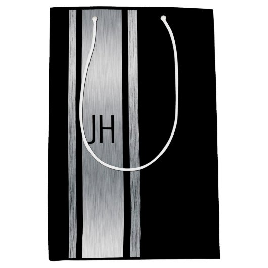 モノクロの貴族の独身パーティー ミディアムペーパーバッグ (正面)