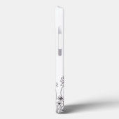 モノクロの野の花 iPhone 13 カバー (裏面 / 左)