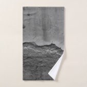 モノクロの陰陽 ナポリの風景を石垣に Rustic Stone Wall Napoli 2 バスタオルセット (ハンドタオル)