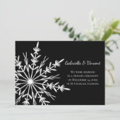 モノクロの雪の結晶の結婚式 / 秘密の結婚 シーズンカード (スタンド正面)