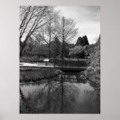モノクロの風景 Quiet Waters Landscape ポスター (正面)