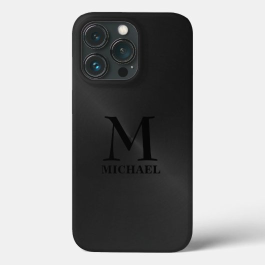 モノクロの黒の背景 Case-Mate iPhoneケース (裏面)