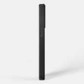 モノクロの黒の背景 iPhoneケース (右側面)