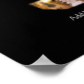 モノクロの3つの写真のコラージュ ポスター (角)