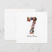 モノクロの7番の写真の集合 シーズンカード (正面/裏面)