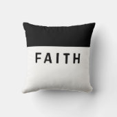 モノクロの「信仰」 クッション (裏面)