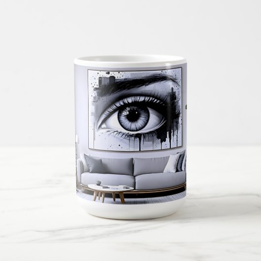 モノクロアイ コーヒーマグカップ (中央)