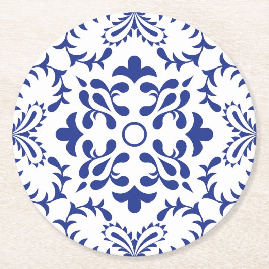 モノクロアズレジョラウンドコースター ラウンドペーパーコースター (正面)