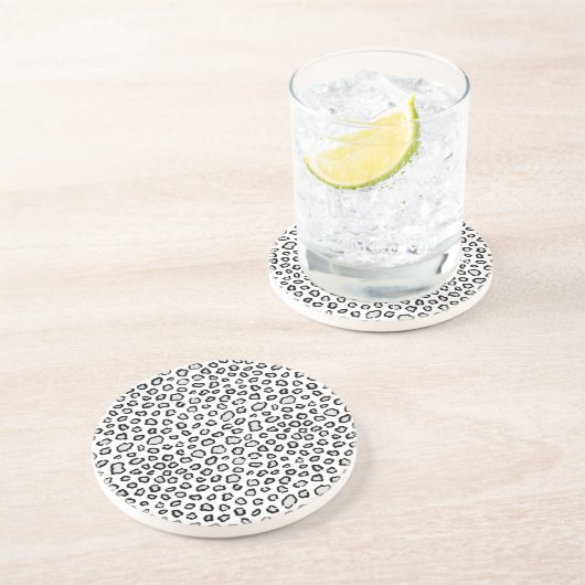 モノクロアニマル柄 コースター (側面)