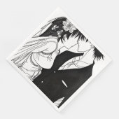 モノクロアニメの花嫁と花婿のウェディング (コーナー)