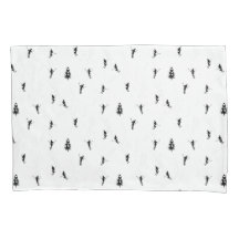 モノクロアルパインスキーヤースキーイラストレーション