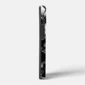 モノクロアンティークフローラ蝶モノグラム Case-Mate iPhoneケース (裏面 / 右)